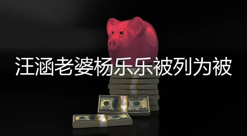 被执 被汪涵为1老婆乐被列为行人杨乐执行金额